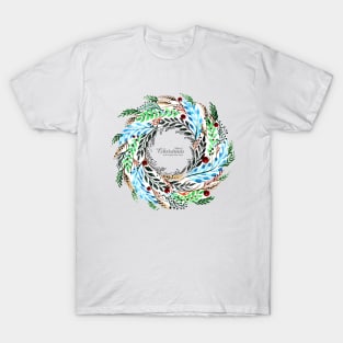 Beautiful Decorative Christmas Flower T-Shirt